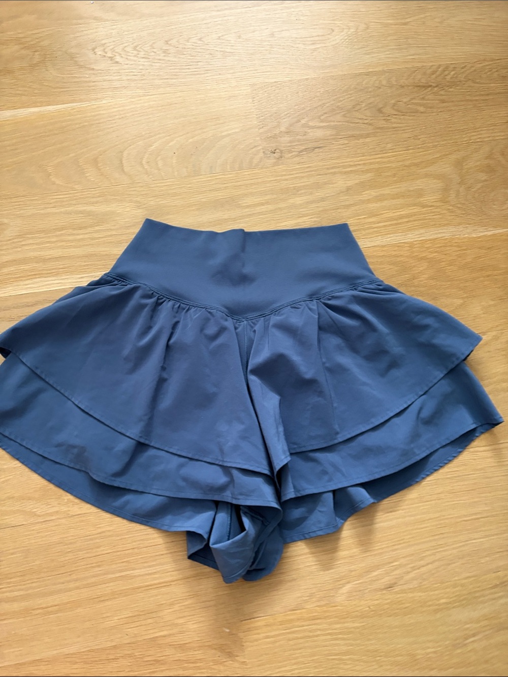 aerie Slate Blue Layered Ruffle Skort - Picture 7 of 7